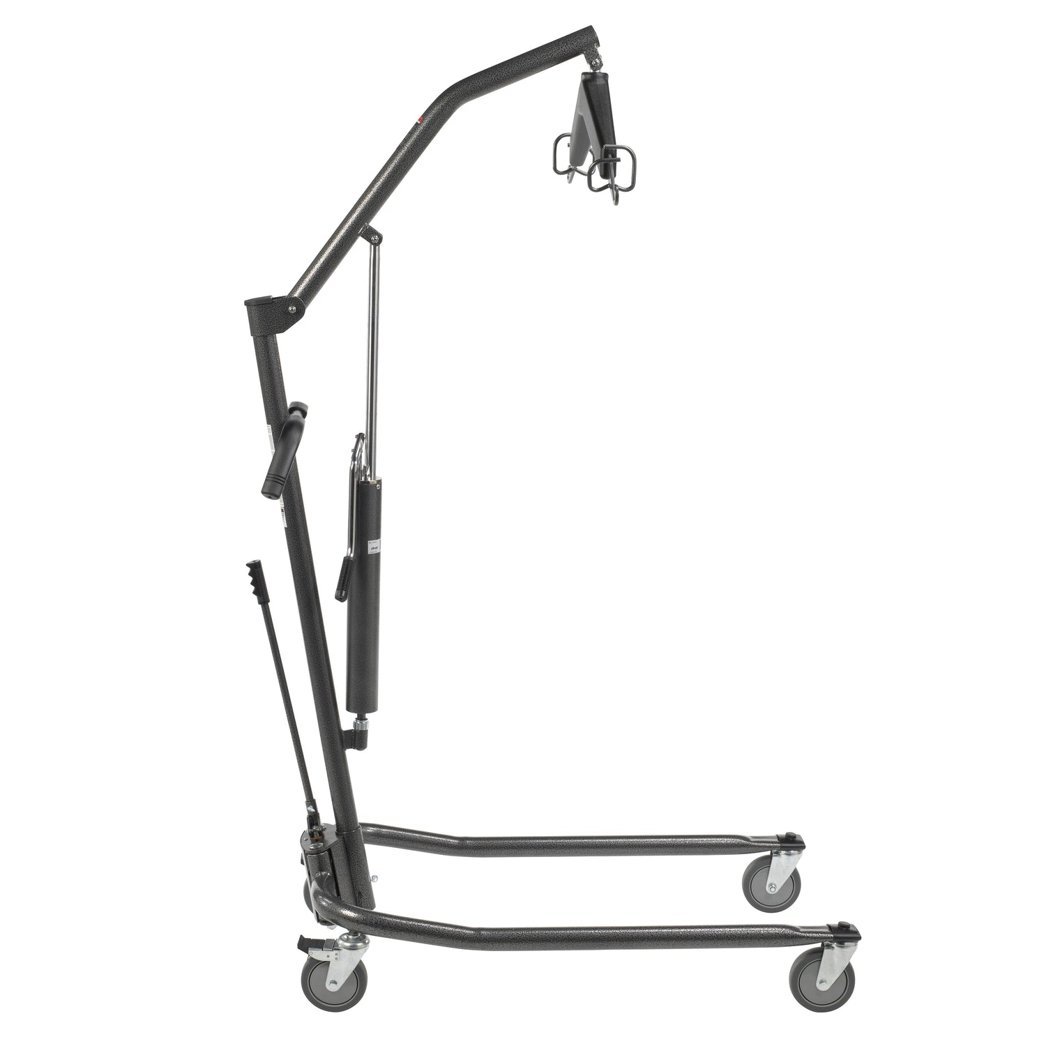 Hydraulic Patient Lift with Six Point Cradle, 5" Casters, Silver Vein - BeHope