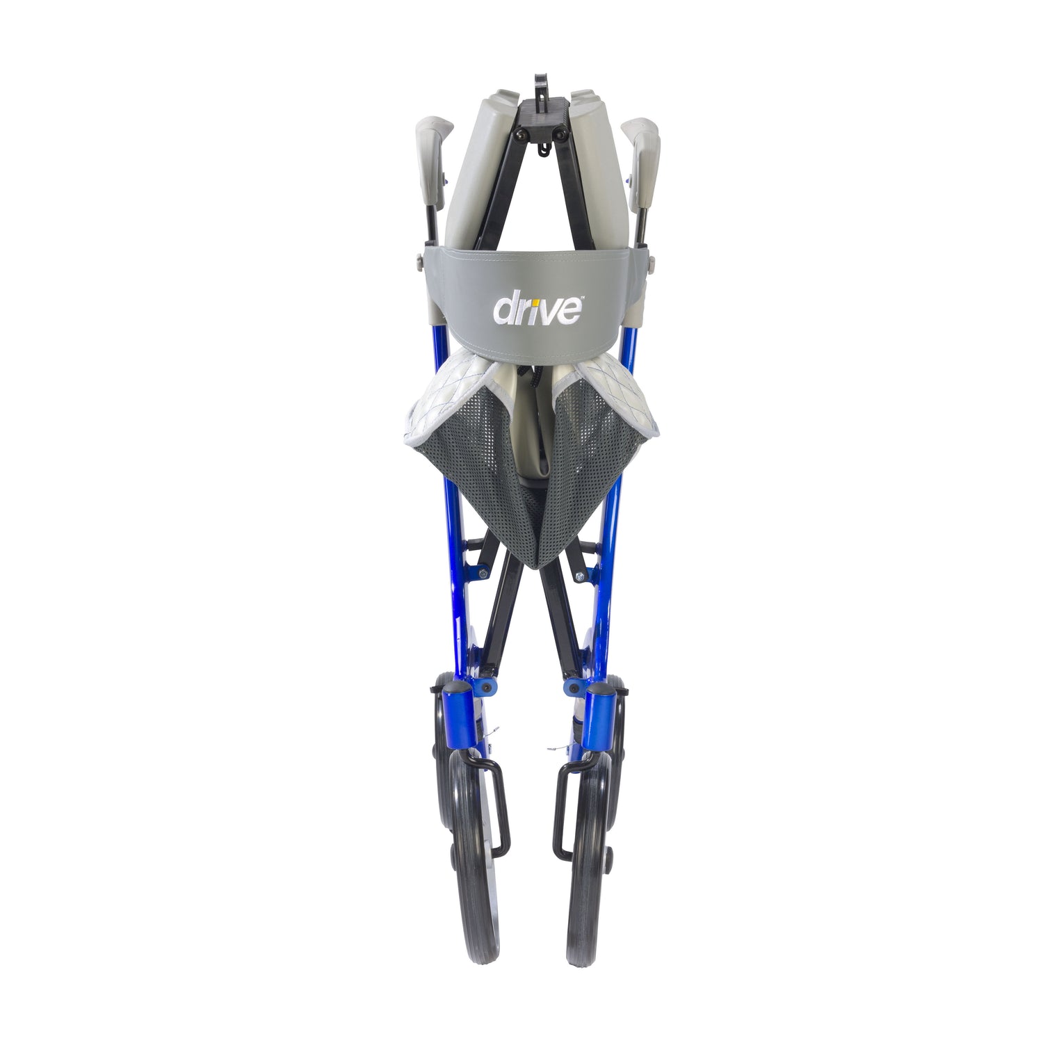 Nitro DLX Euro Style Rollator Rolling Walker, Sleek Blue - BeHope