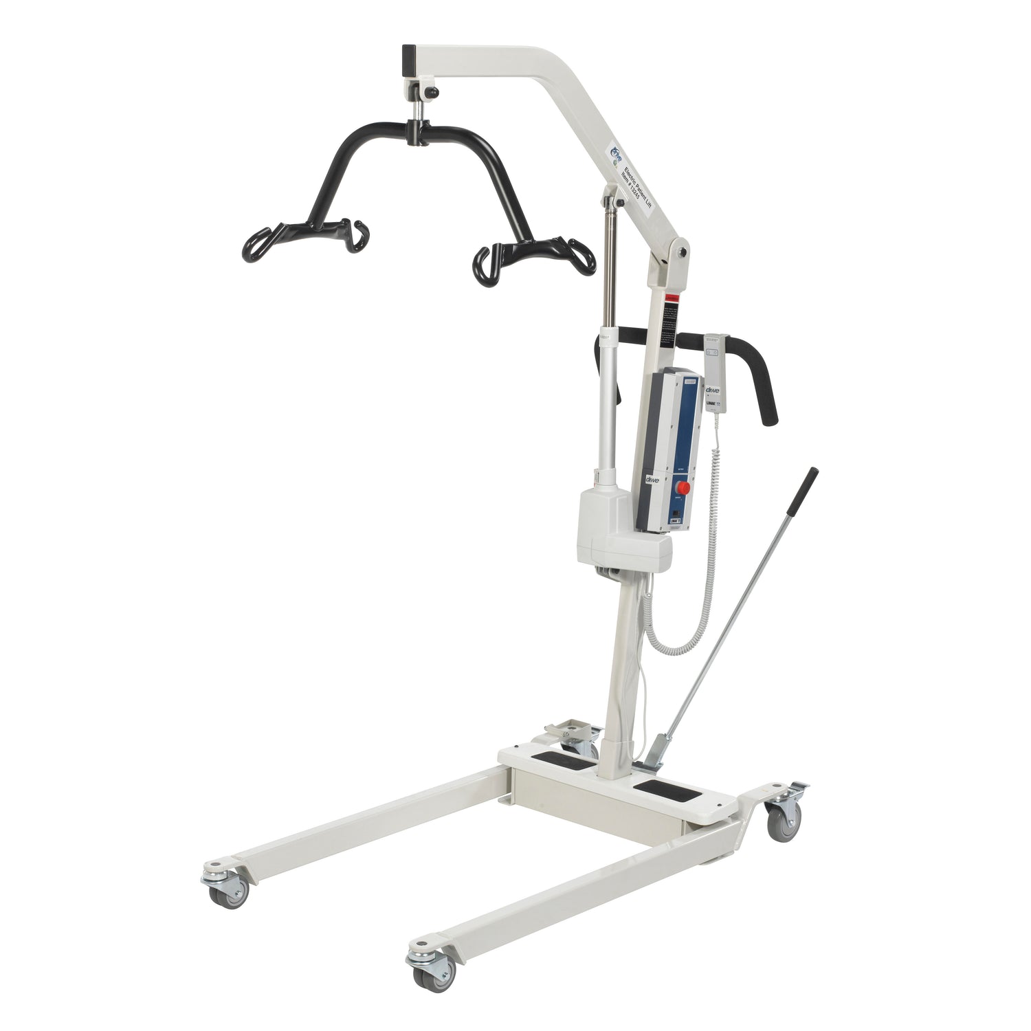 Bariatric Battery Powered Electric Patient Lift with Four Point Cradle and Rechargeable, Removable Battery - BeHope