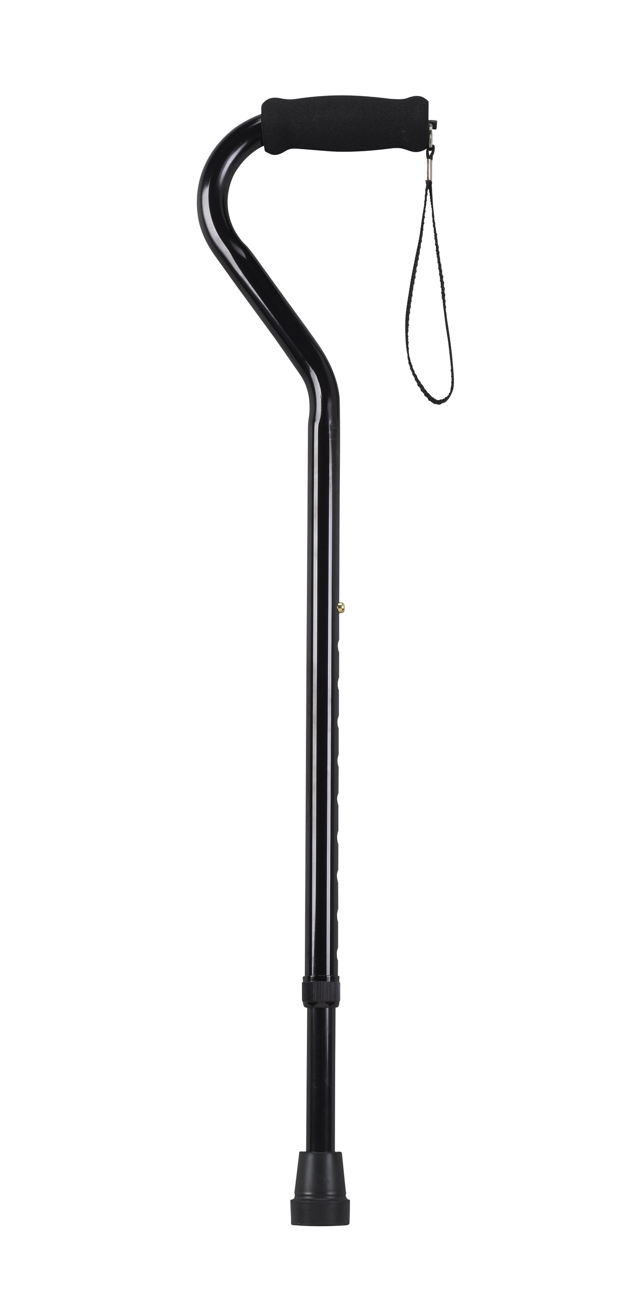 Foam Grip Offset Handle Walking Cane, Black - Behope - RTL10306