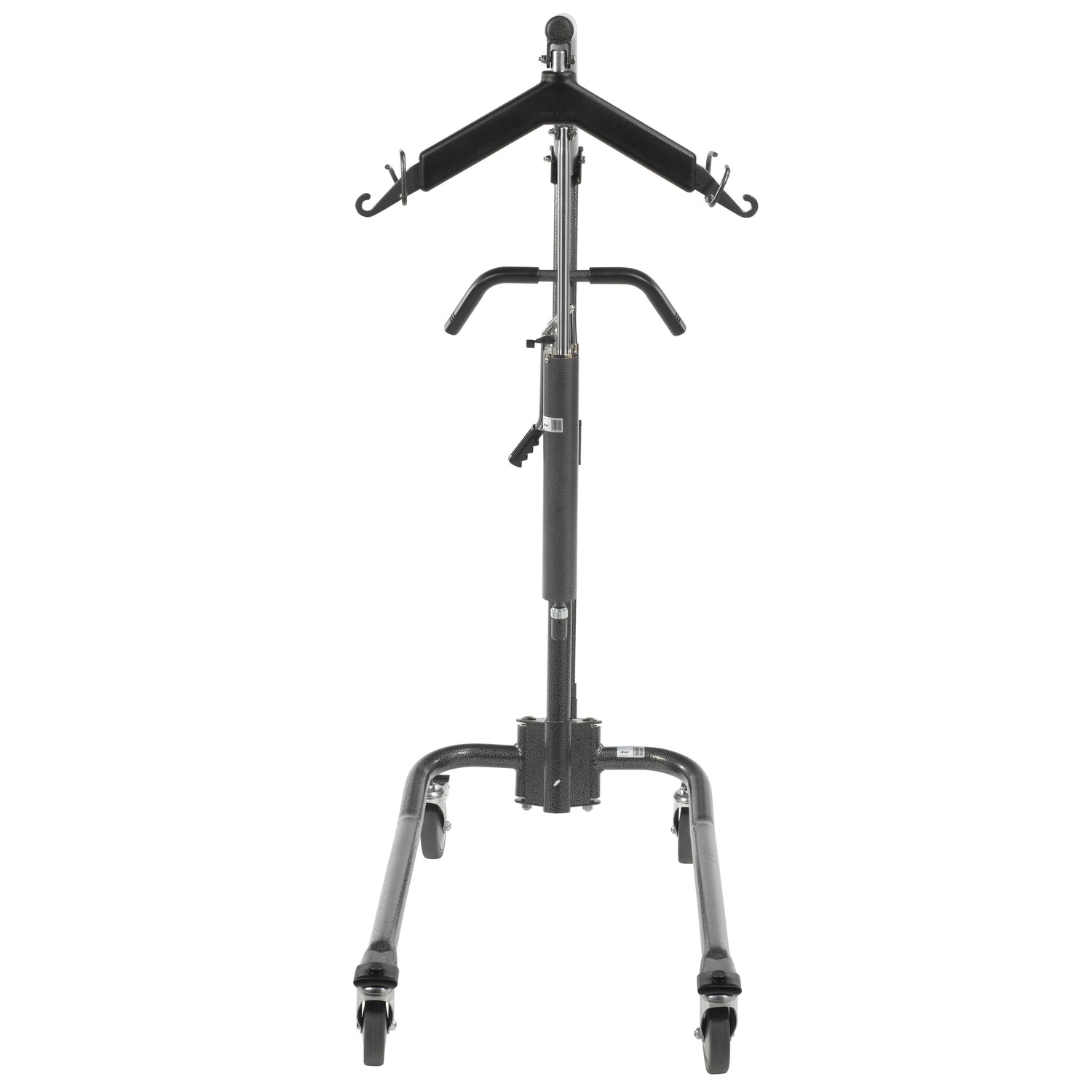 Hydraulic Patient Lift with Six Point Cradle, 5" Casters, Silver Vein - BeHope