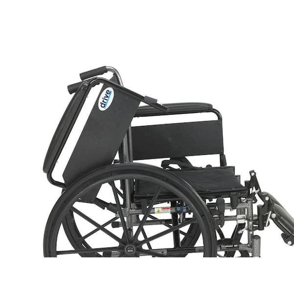 Cruiser Iii Light Weight Wheelchair With Flip Back Removable Arms, Desk Arms, Elevating Leg Rests, 20" Seat - BeHope