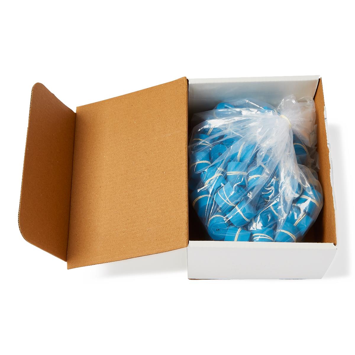 Tourniquet 1"x18" Perforated Roll Of 25 Disposable Latex-free Blue - BeHope