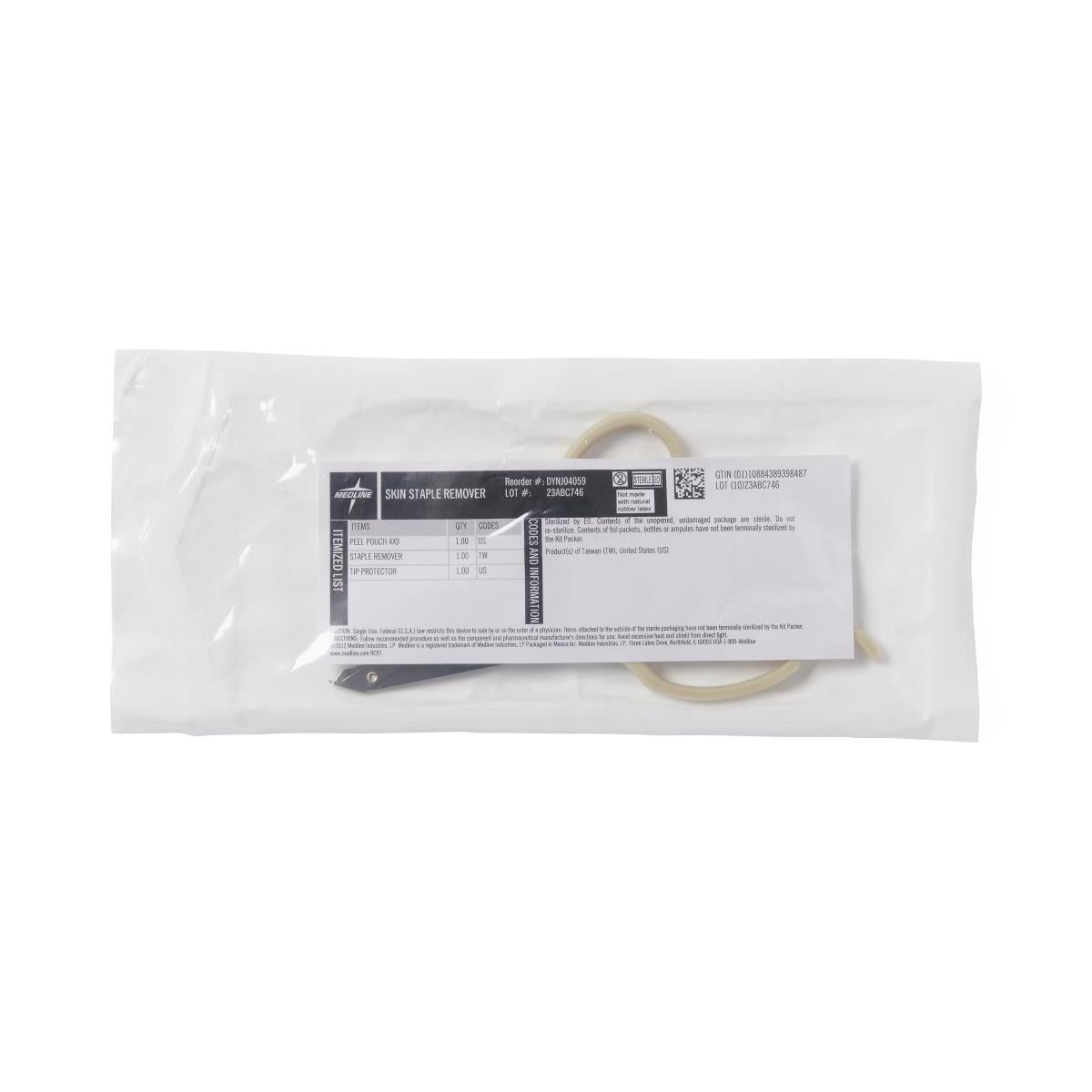 Skin Staple Remover Metal Scissor Style Disposable Sterile - BeHope