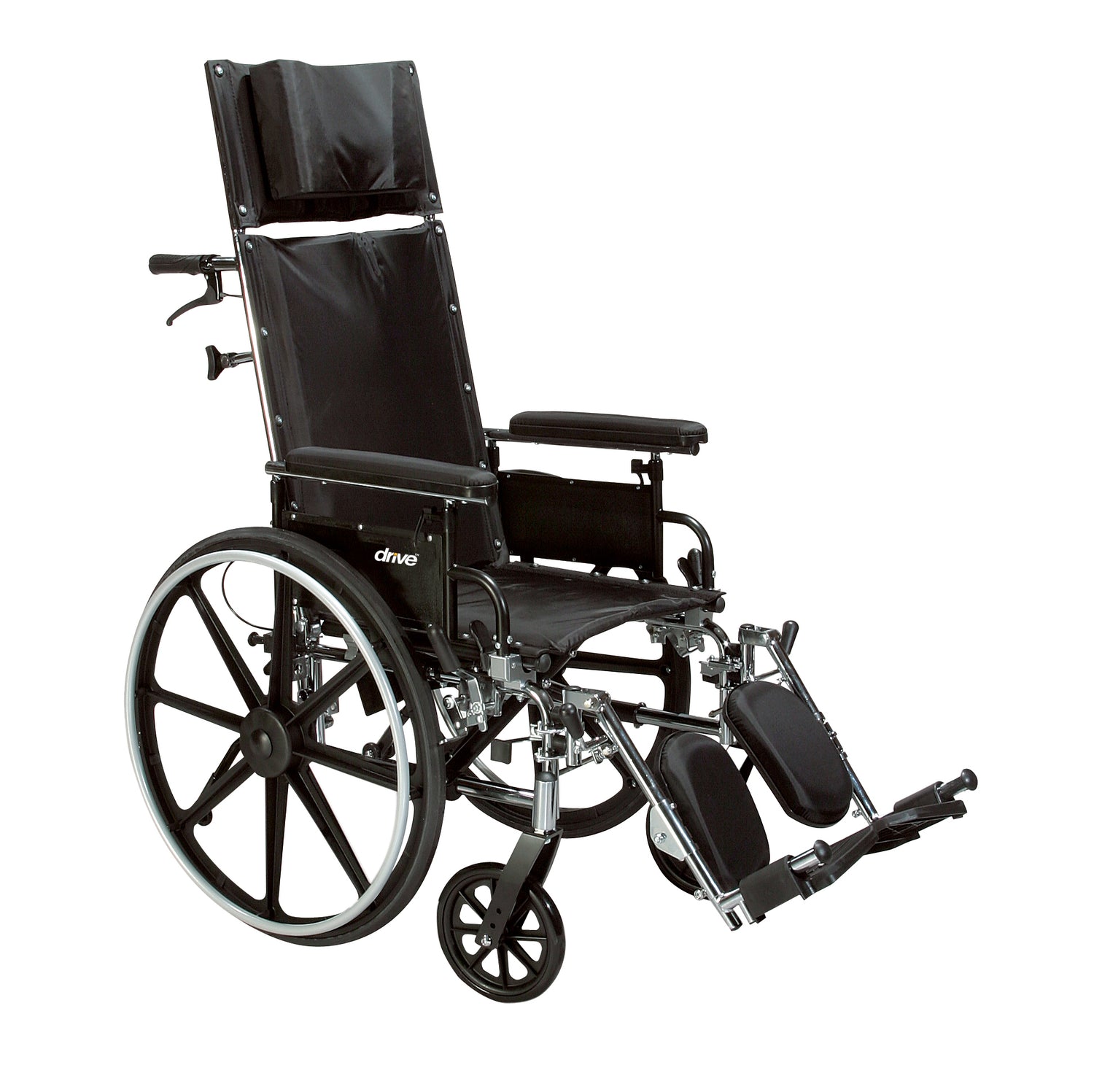 Viper Plus GT Full Reclining Wheelchair, Detachable Full Arms, 16" Seat - BeHope