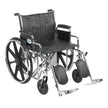 Sentra EC Heavy Duty Wheelchair, Detachable Desk Arms, Elevating Leg Rests, 22" Seat - BeHope