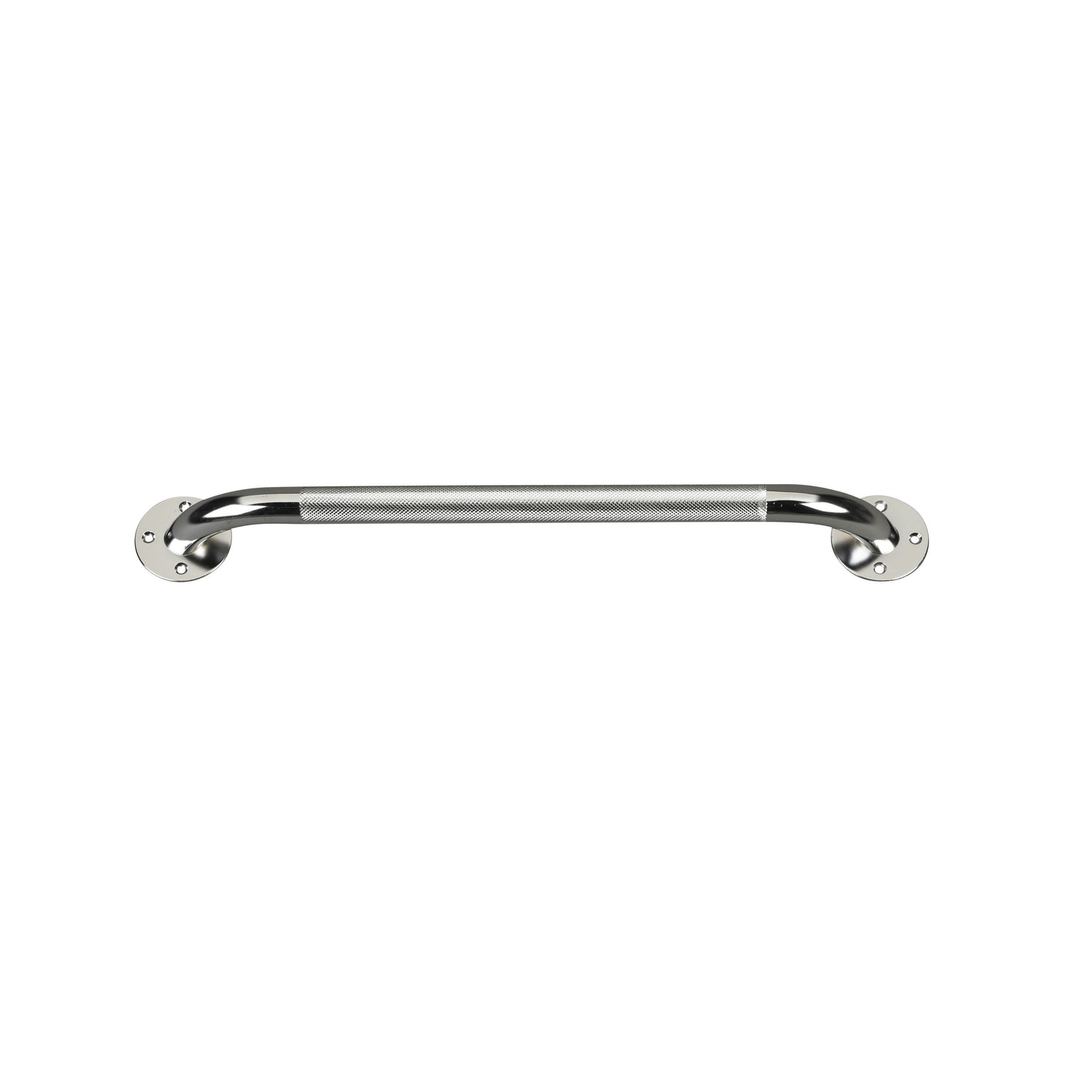Chrome Knurled Grab Bar, 18" - BeHope