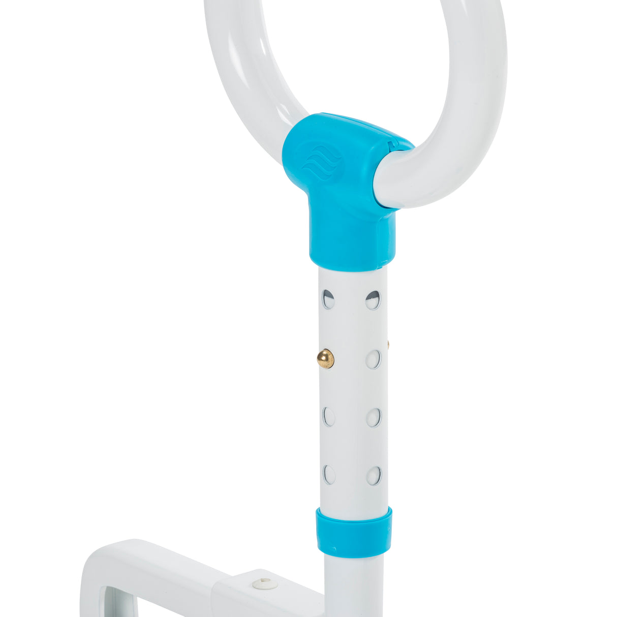 Barre de sécurité multi-réglable pour baignoire, construction en acier, blanche