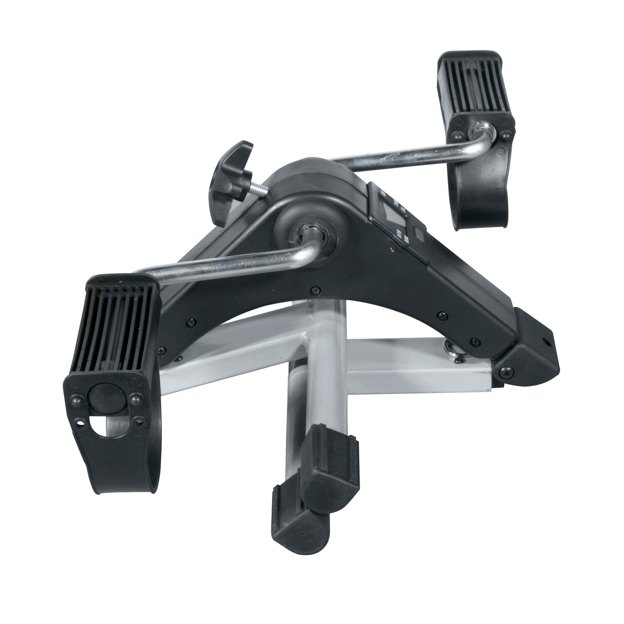 Folding Exercise Peddler with Electronic Display, Black - BeHope