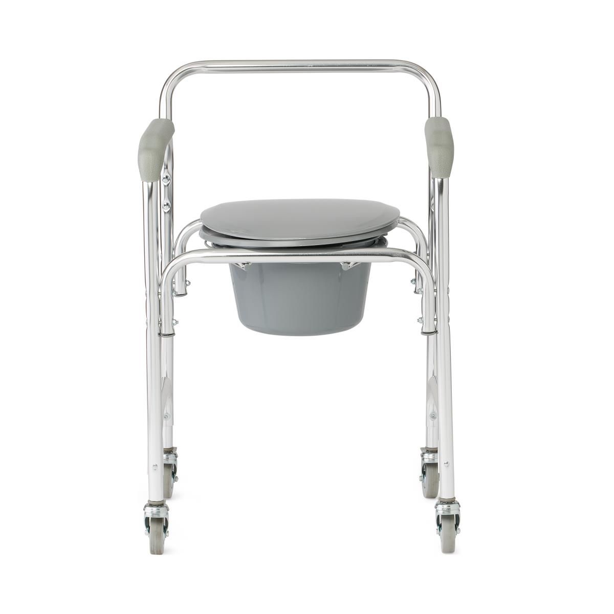 Medline Aluminum Commodes with Wheels - BeHope