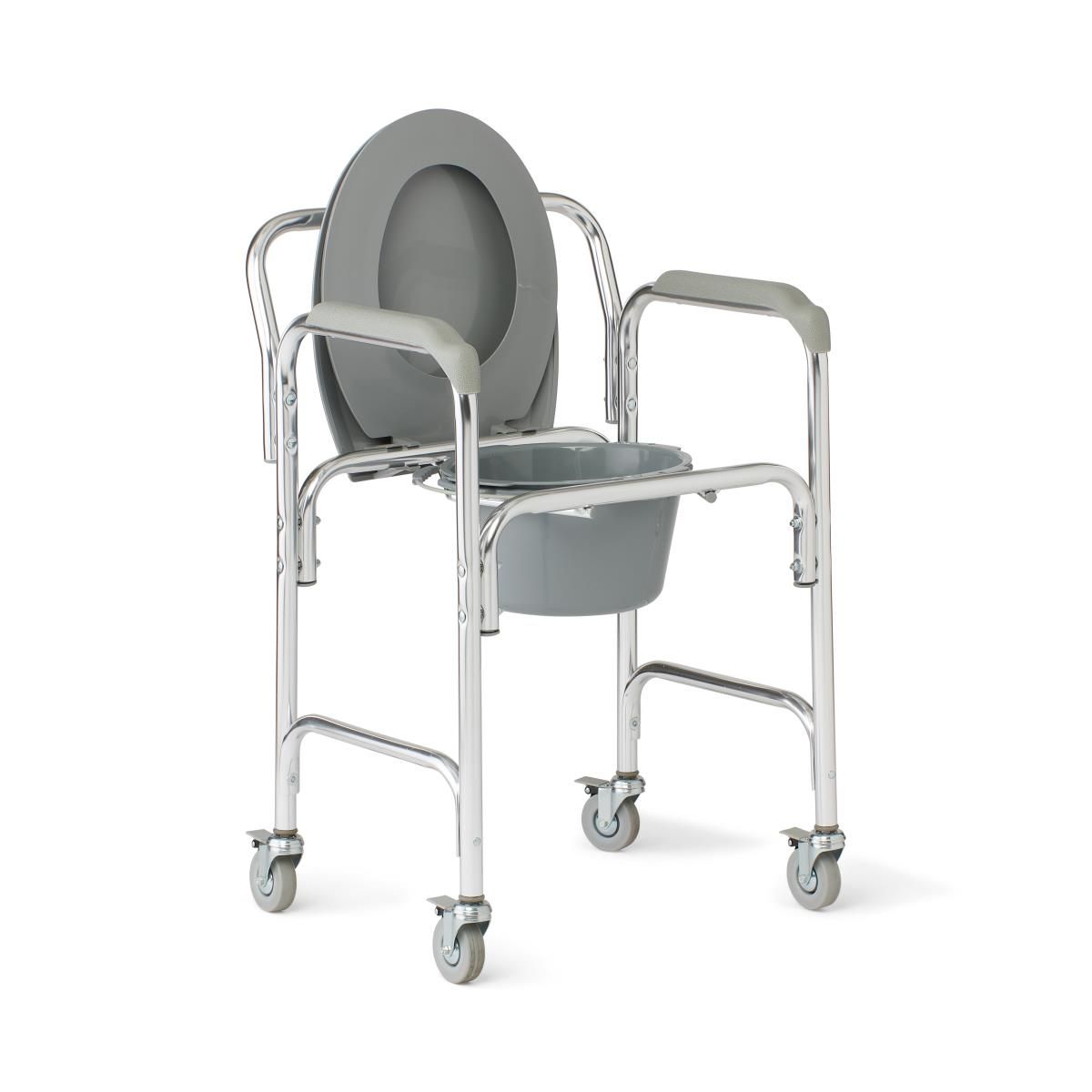 Medline Aluminum Commodes with Wheels - BeHope