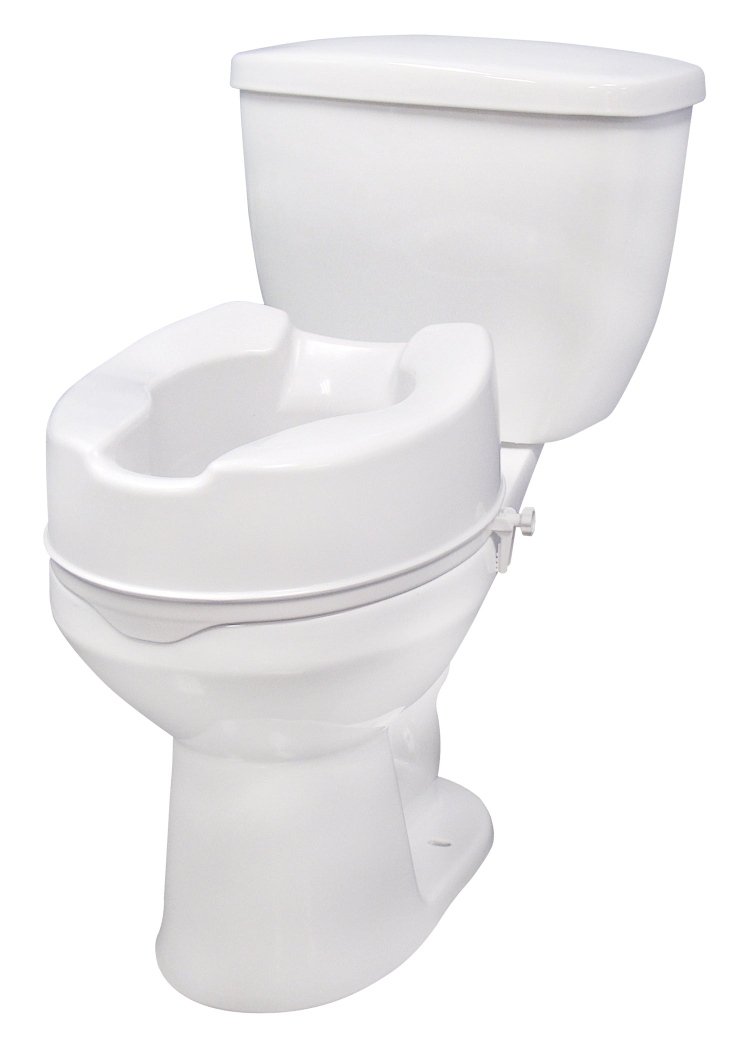 Raised Toilet Seat with Lock, Standard Seat - BeHope
