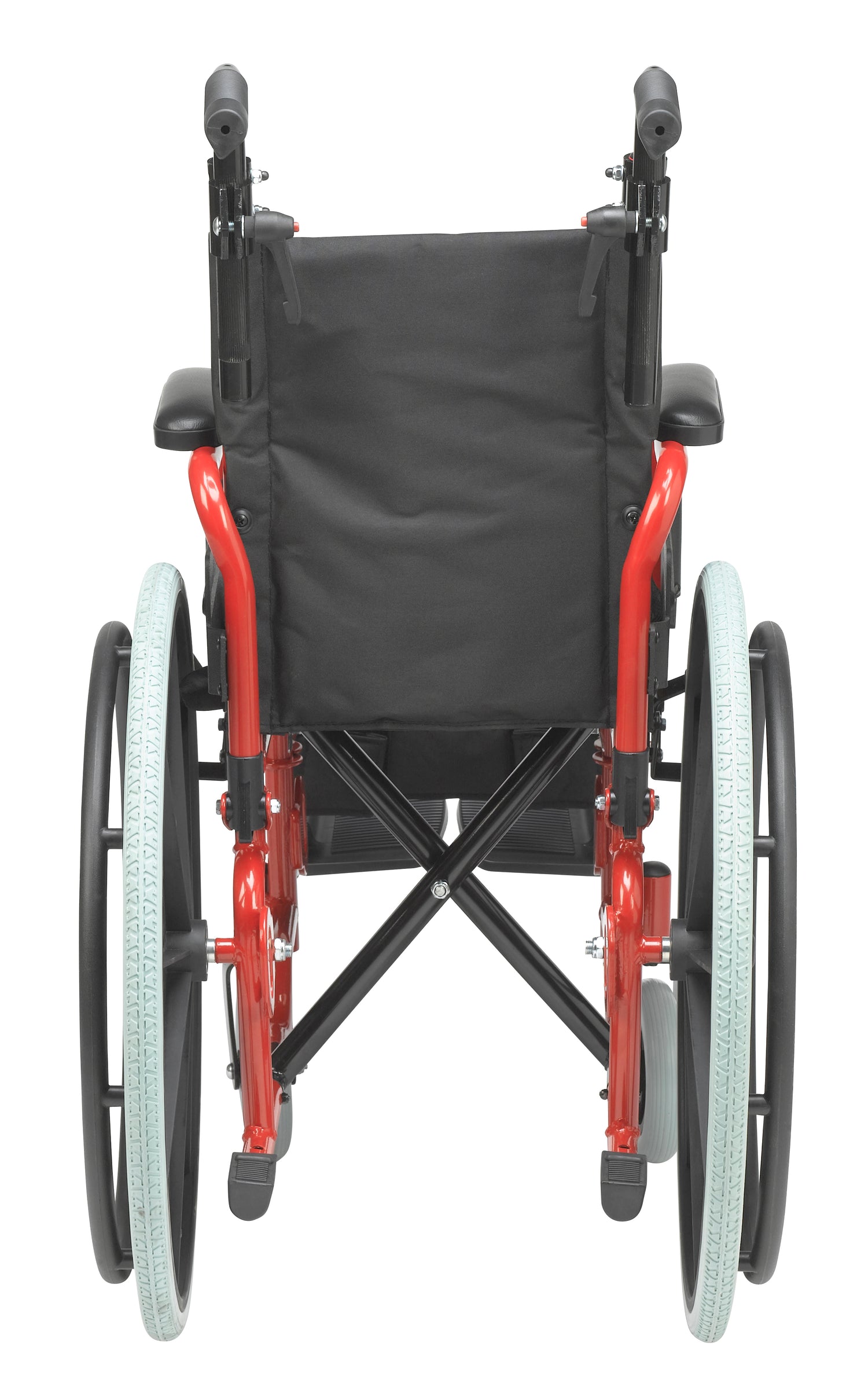 Wallaby Pediatric Folding Wheelchair, 12", Fire Truck Red - BeHope