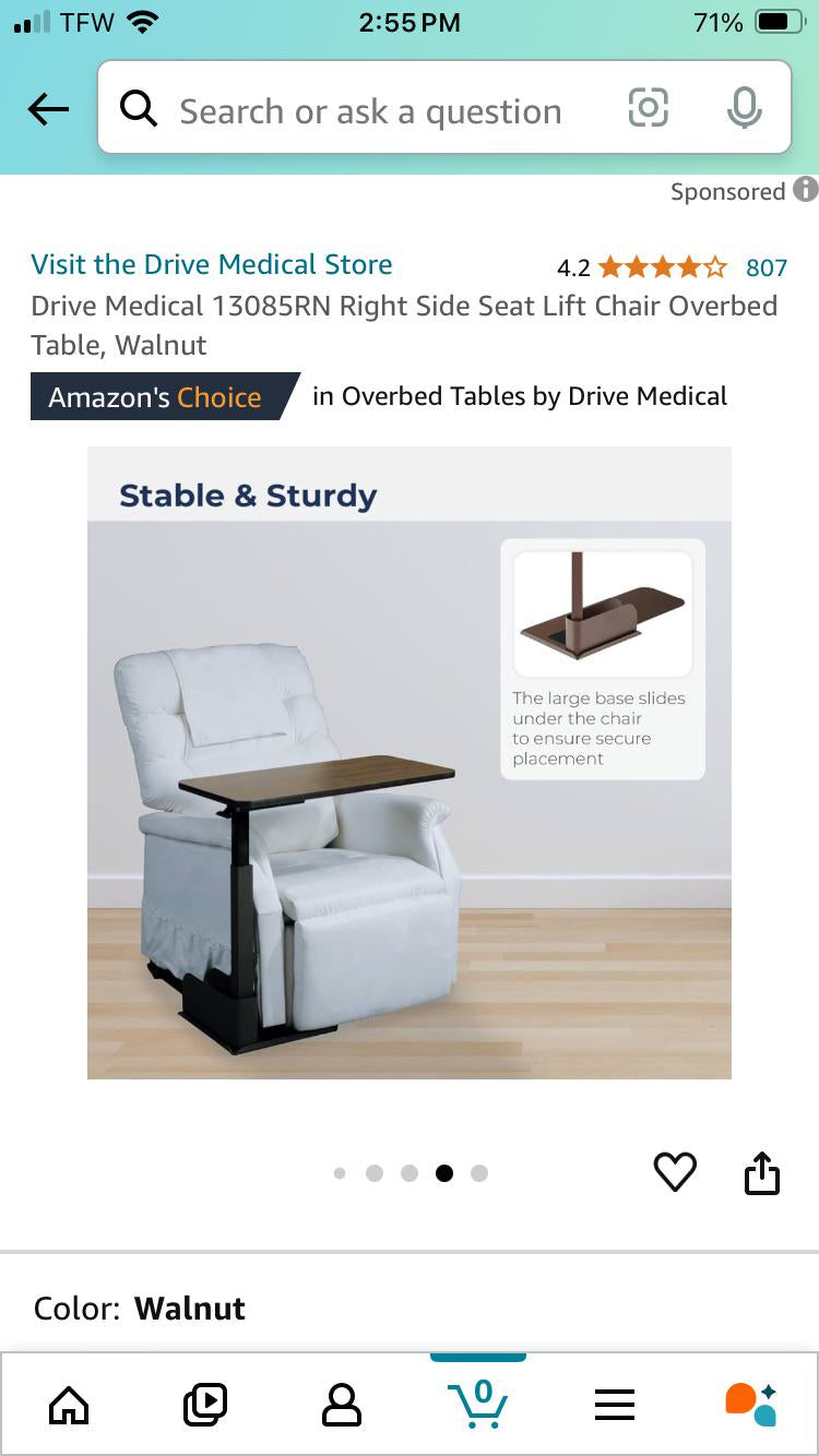 Seat Lift Chair Table - BeHope