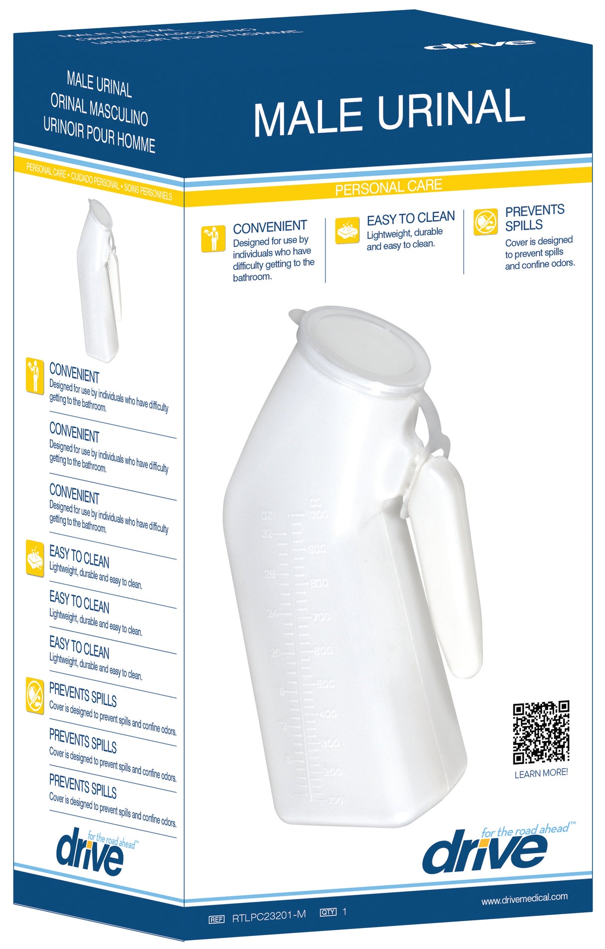 Lifestyle Incontinence Aid Male Urinal - BeHope