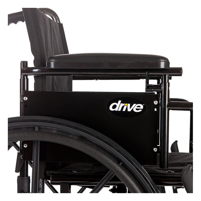Cruiser X4 Lightweight Dual Axle Wheelchair With Adjustable Detachable Arms, Full Arms, Elevating Leg Rests, 16" Seat - BeHope