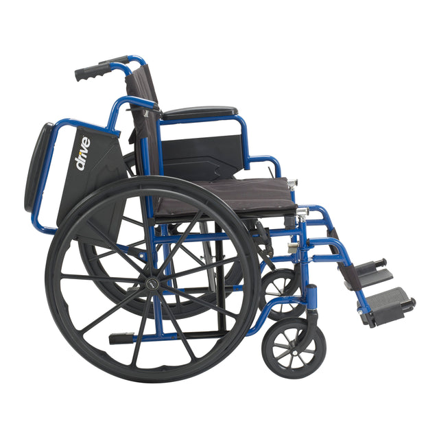 Blue Streak Wheelchair With Flip Back Desk Arms - BeHope