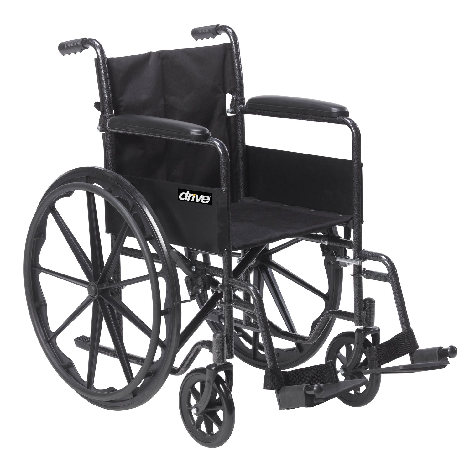 Silver Sport 1 Wheelchair with Full Arms and Swing away Removable Footrest - BeHope