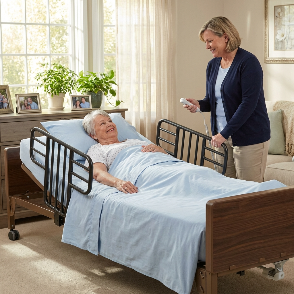 Cama de hospital eléctrica ultraligera Drive Delta 1000