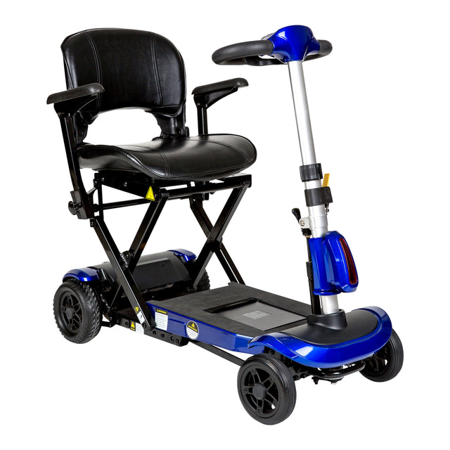 Zoome Auto-flex Folding Travel Scooter, Blue - BeHope