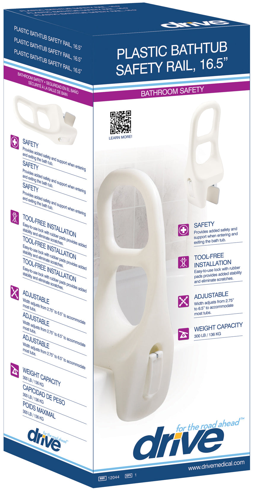 Bath Shower Tub Grab Rail - BeHope