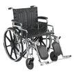 Sentra Extra Heavy Duty Wheelchair, Detachable Desk Arms, Elevating Leg Rests, 20" Seat - BeHope