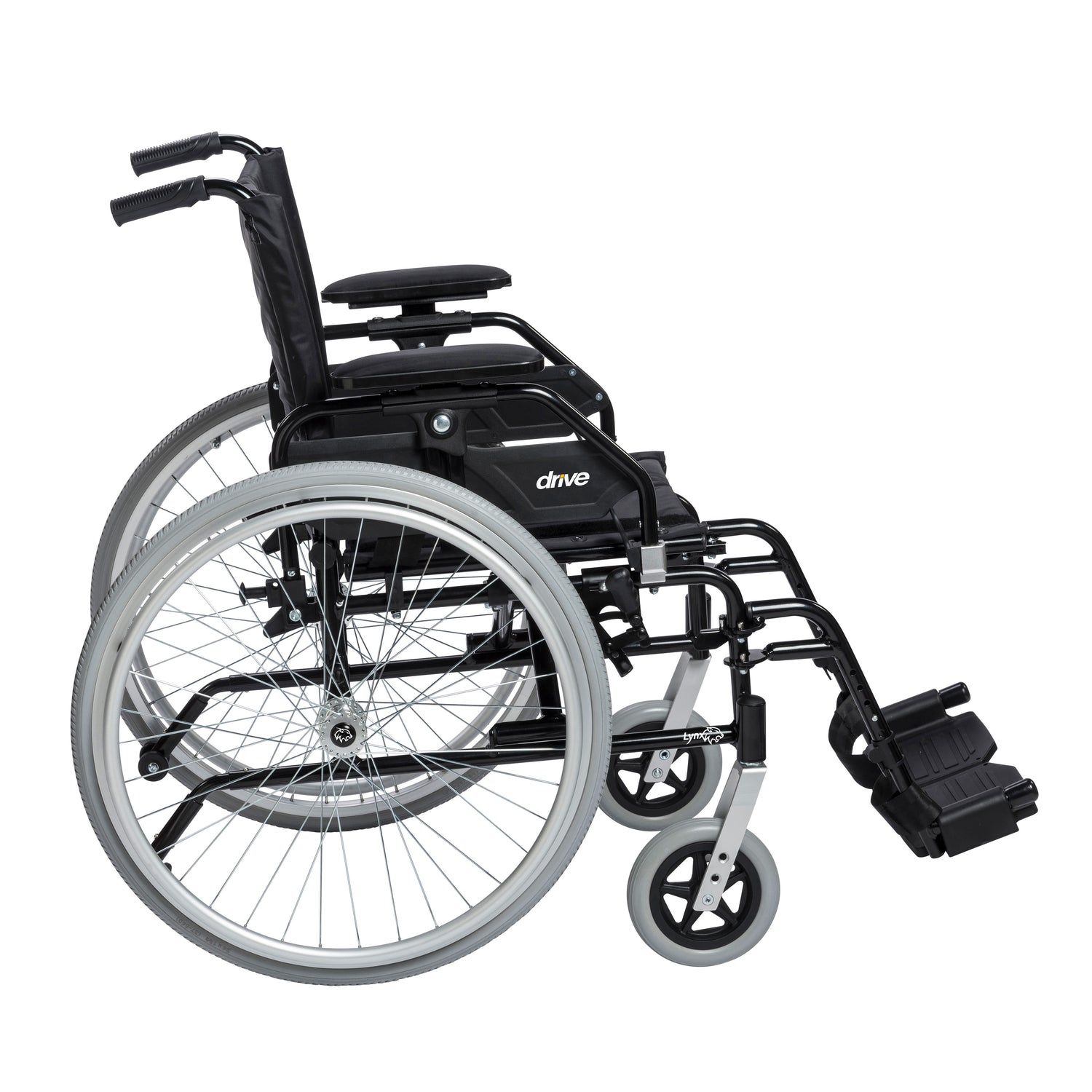 Lynx Ultra Lightweight Wheelchair, Swing away Footrests, 16" Seat - BeHope
