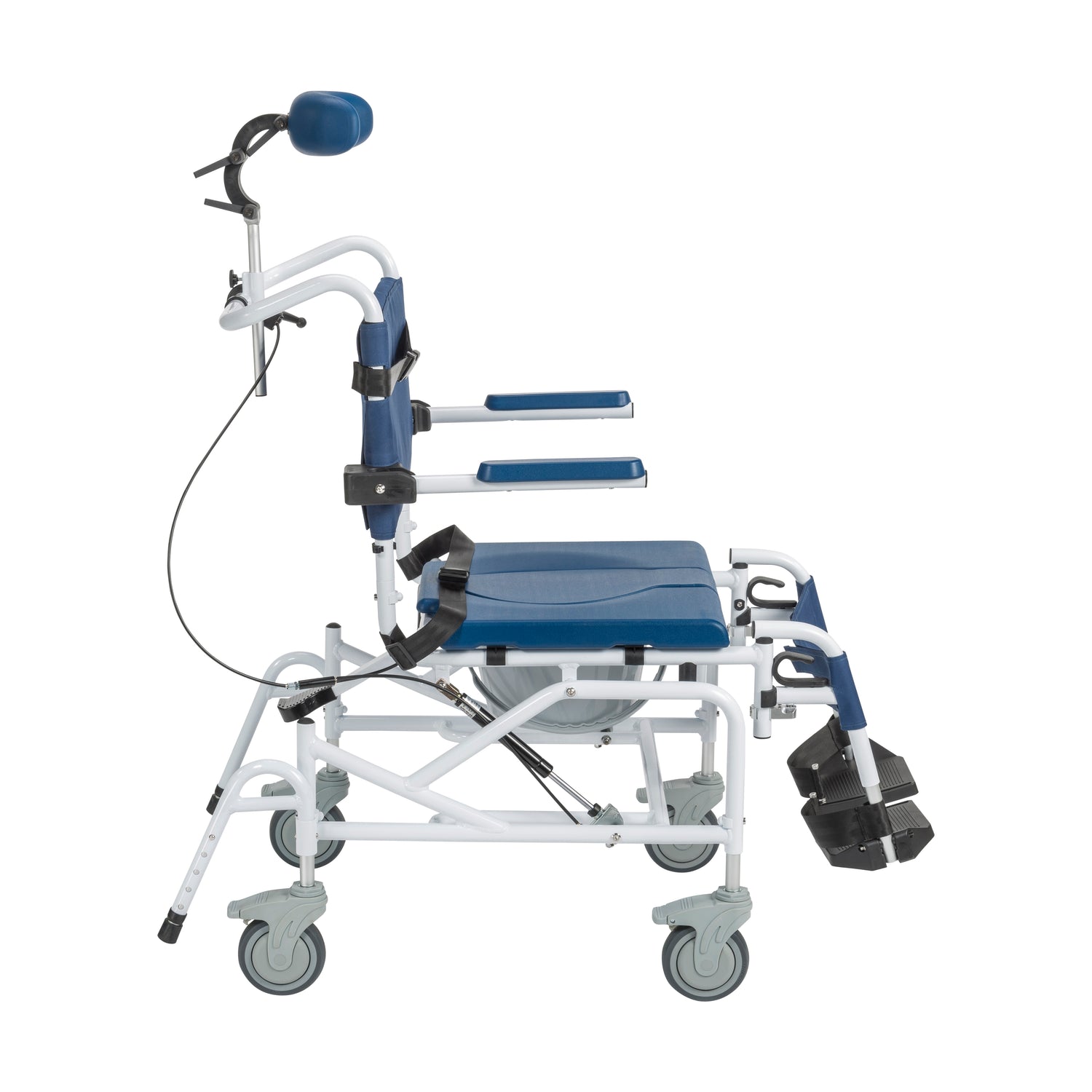 Tilting Aluminum Rehab Shower Chair Commode - BeHope