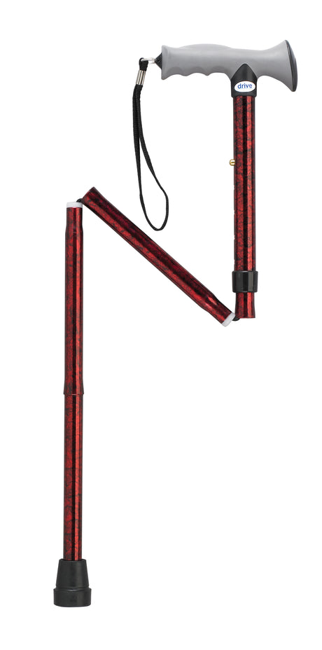 Adjustable Lightweight Folding Cane with Gel Hand Grip - BeHope