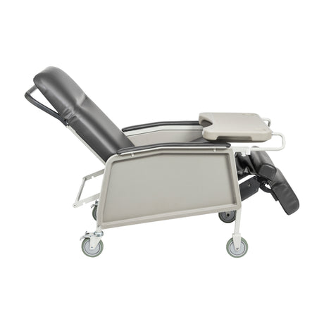 3 Position Heavy Duty Bariatric Geri Chair Recliner, Charcoal - BeHope