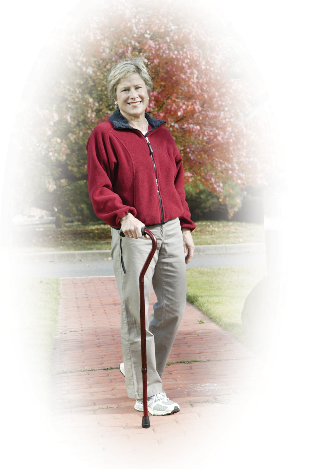 Adjustable Height Offset Handle Cane with Gel Hand Grip - BeHope