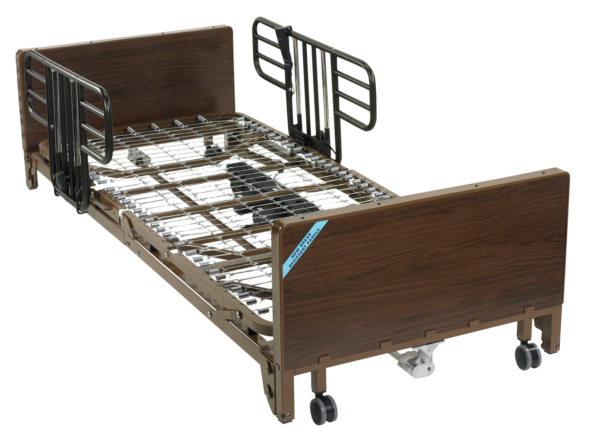 Delta Ultra Light Full Electric Low Hospital Bed with Half Rails - Behope - 15235BV-HR