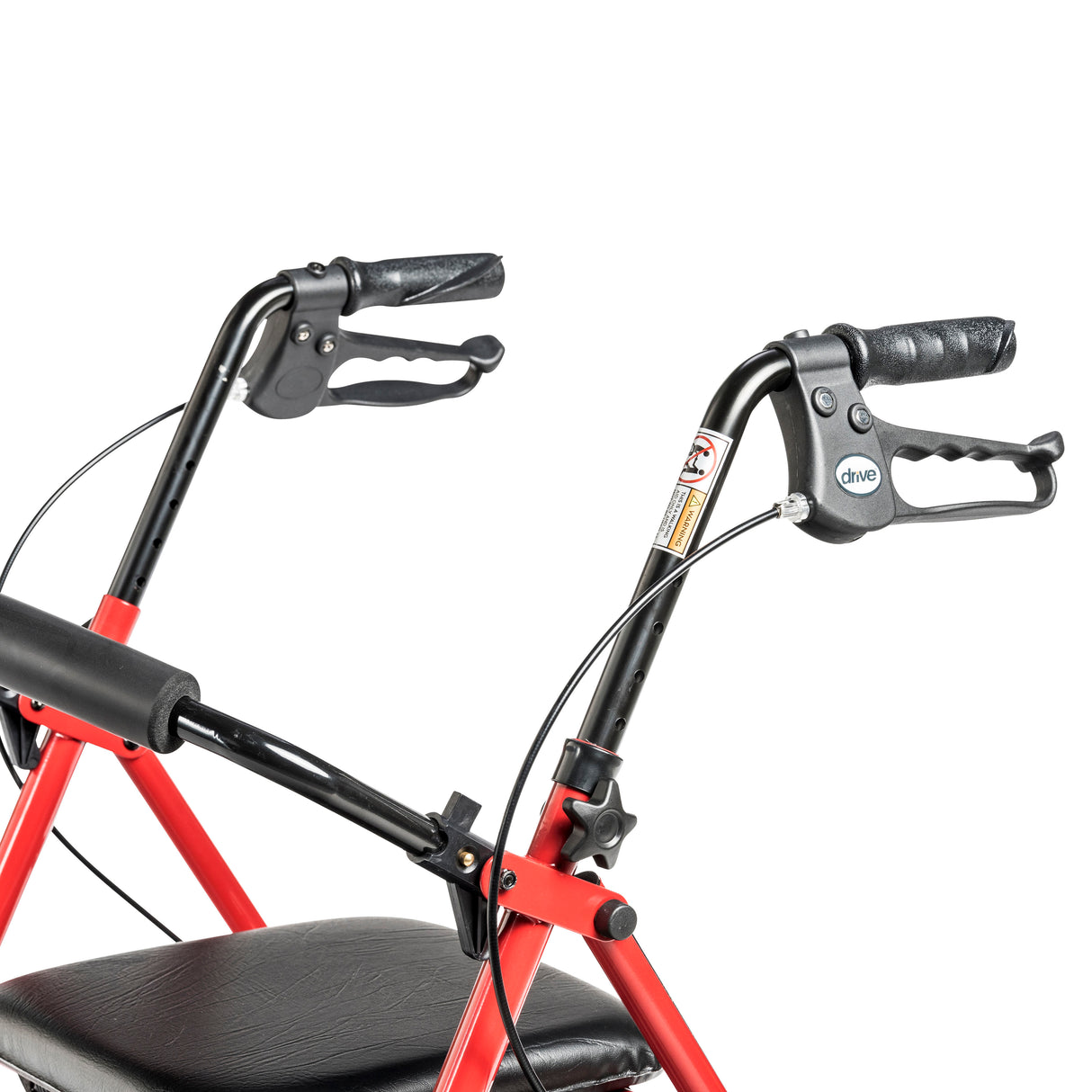 Four Wheel Rollator Rolling Walker with Fold Up Removable Back Support - BeHope