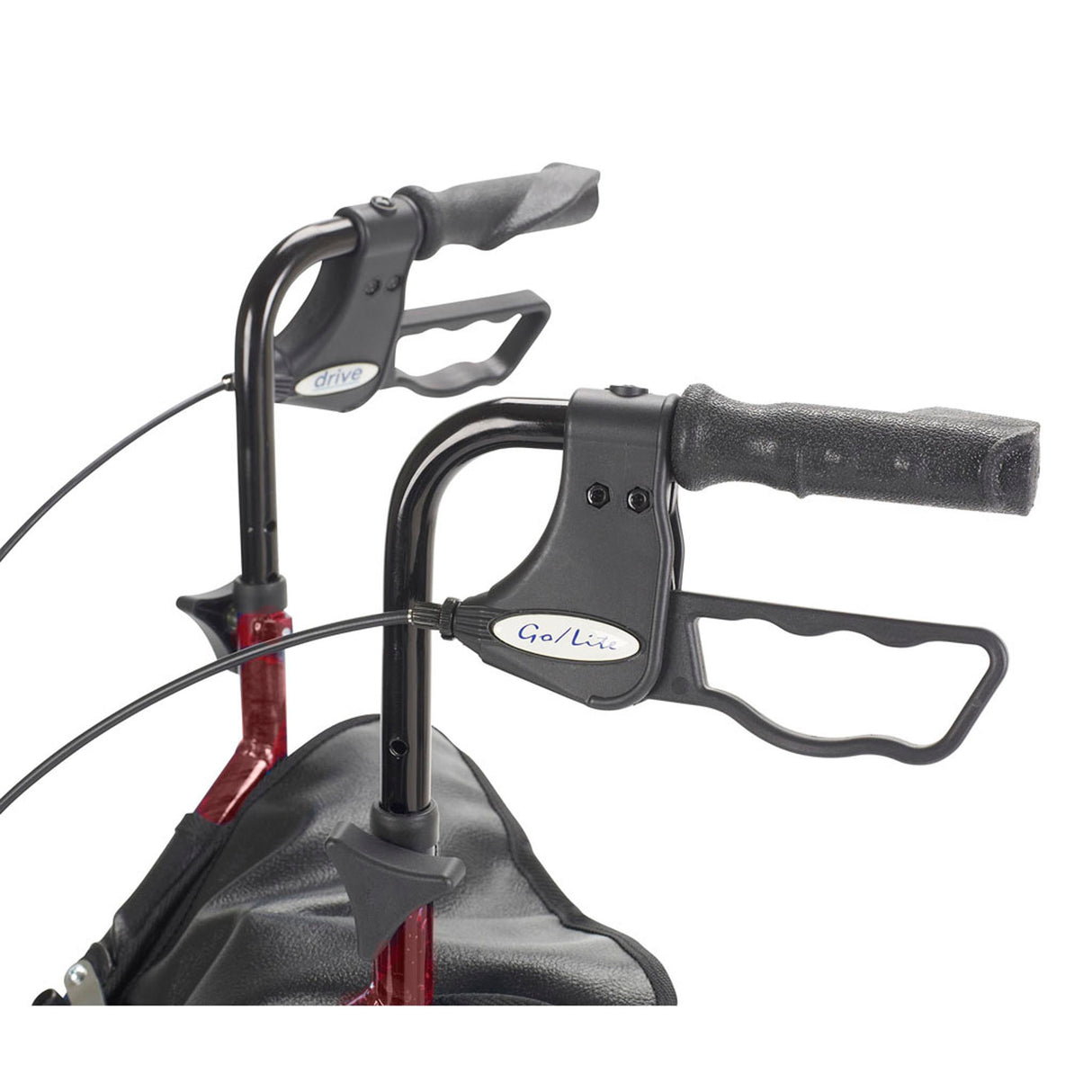3 Wheel Rollator Rolling Walker with Basket Tray and Pouch - BeHope