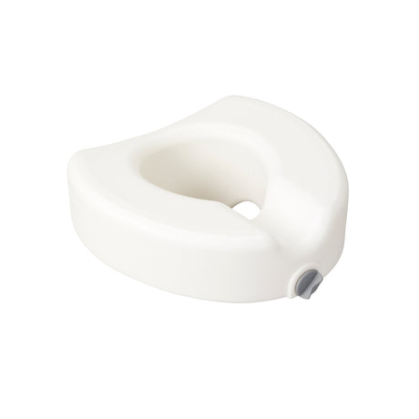 Premium Plastic Raised Toilet Seat with Lock, Elongated - BeHope