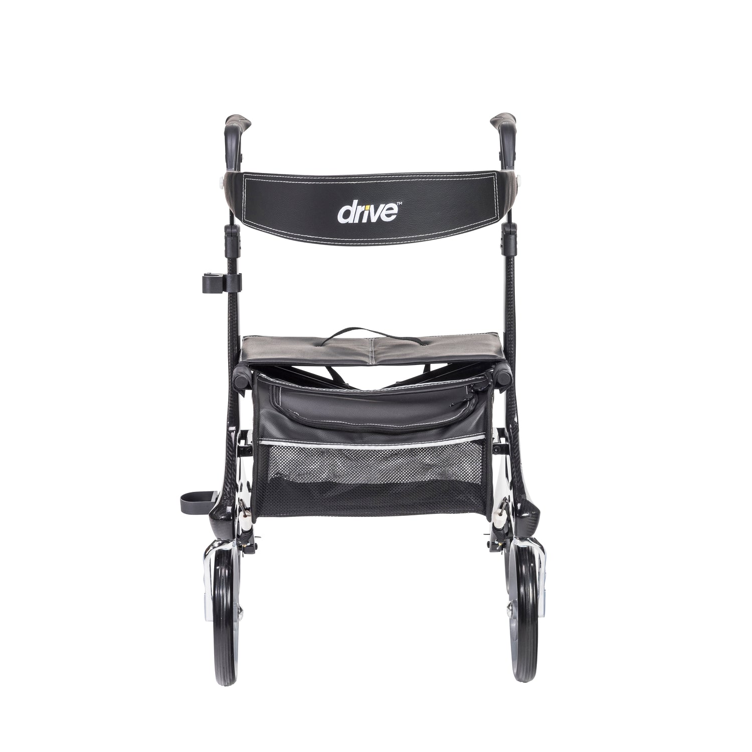 Nitro Elite CF Carbon Fiber Rollator Rolling Walker, Black - BeHope