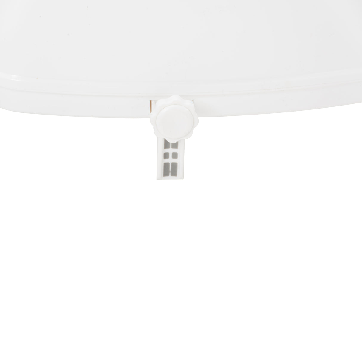 Siège de toilette surélevé avec couvercle, blanc