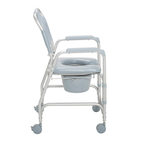 Lightweight Portable Shower Commode Chair with Casters - BeHope