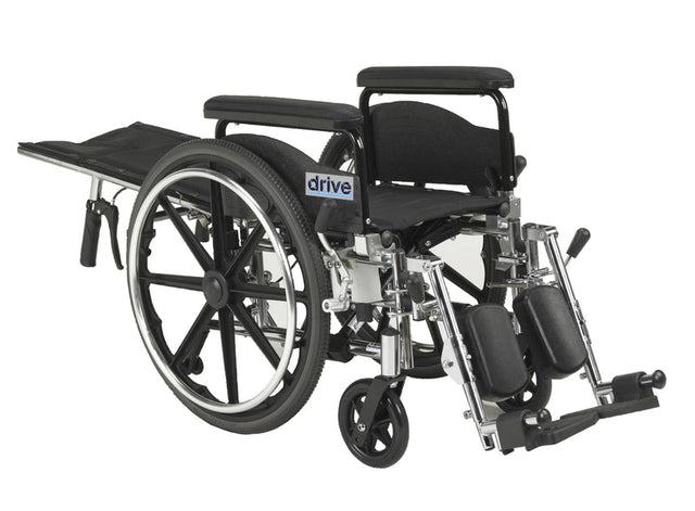 Viper Plus Gt Full Reclining Wheelchair, Detachable Full Arms, 16" Seat - BeHope