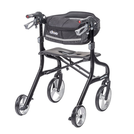 Nitro Sprint Rollator Rolling Walker, Black - BeHope