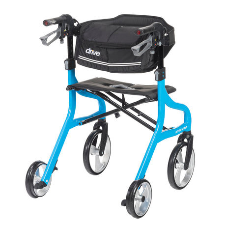 Nitro Sprint Rollator Rolling Walker, Blue - BeHope