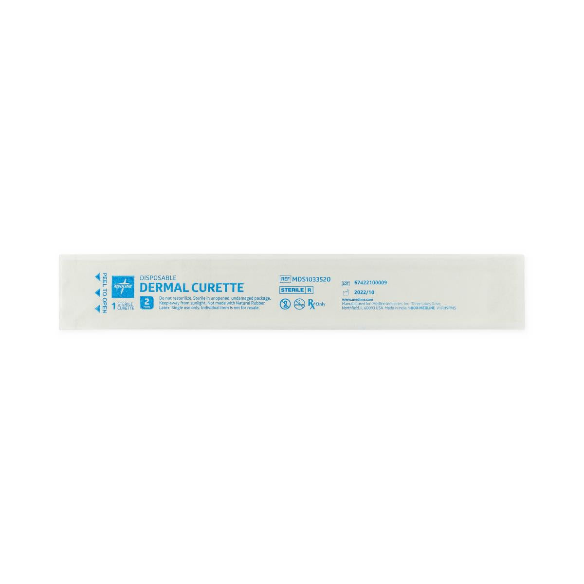 Medline Sterile Single-Use Dermal Curette - BeHope