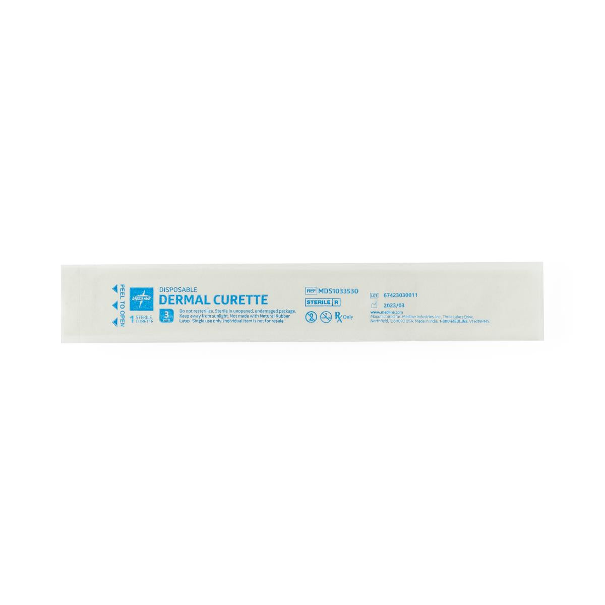 Medline Sterile Single-Use Dermal Curette - BeHope