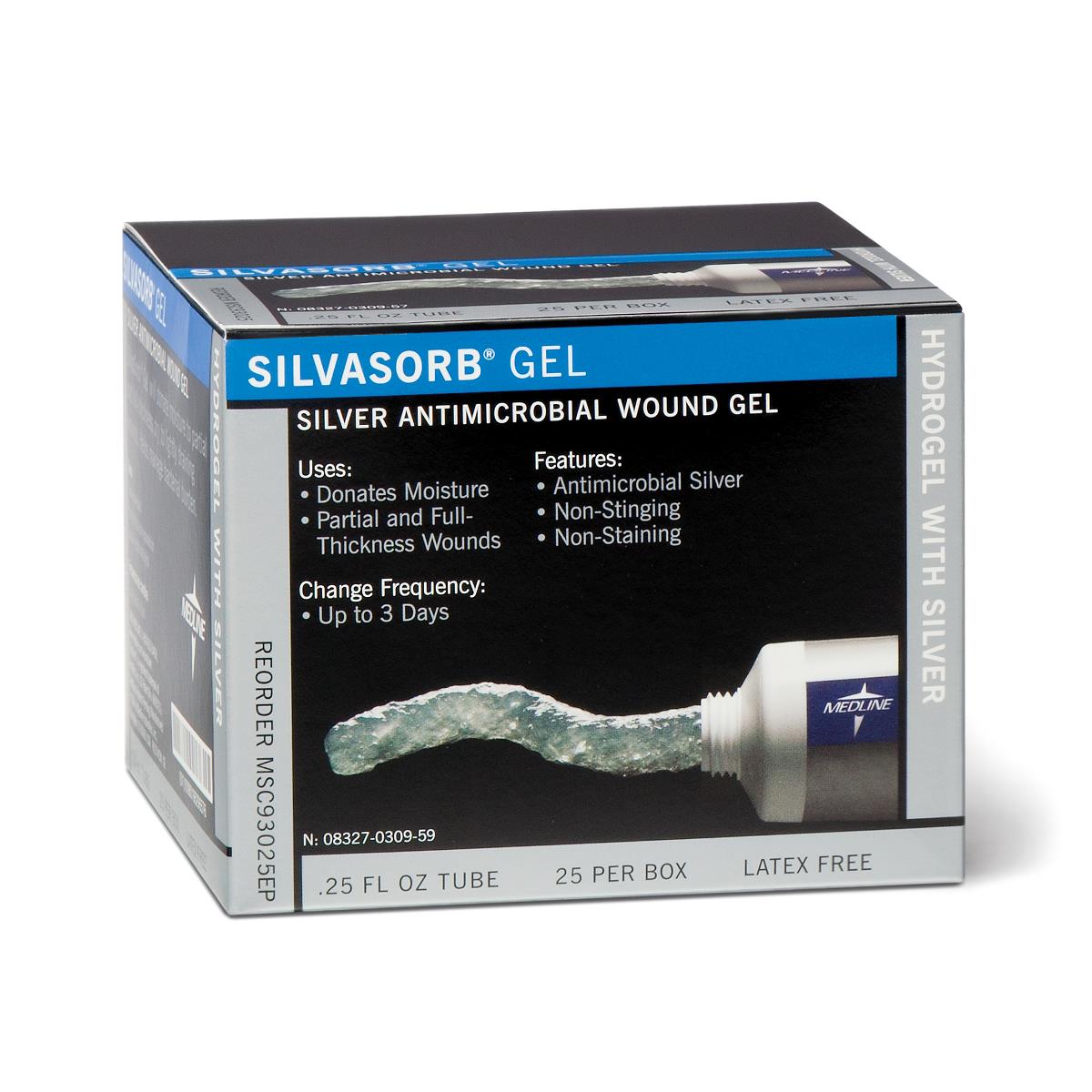 Silvasorb Anitmicrobial Wound Gel 236ml Tube Case/6 Each - BeHope
