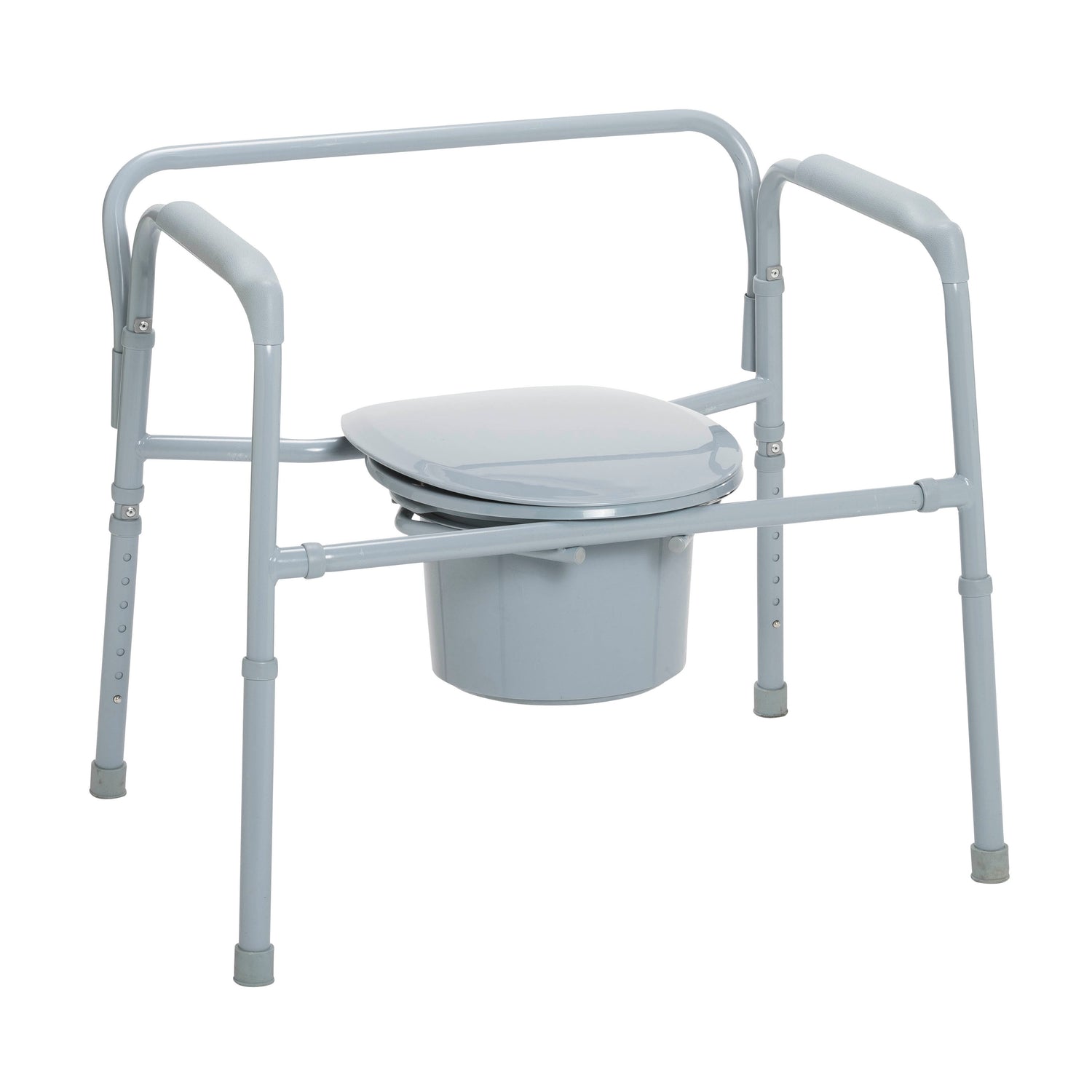 Heavy Duty Bariatric Folding Bedside Commode Chair - BeHope