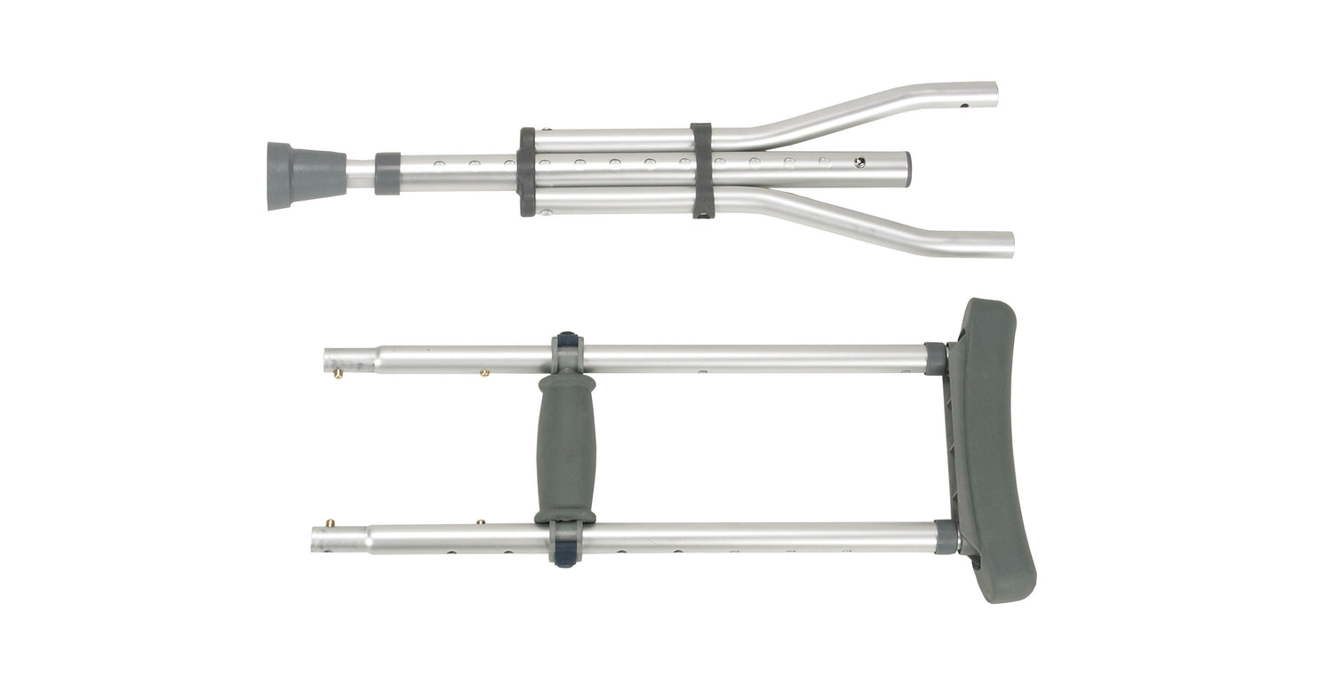 Knock Down Universal Aluminum Crutches, 1 Pair - BeHope
