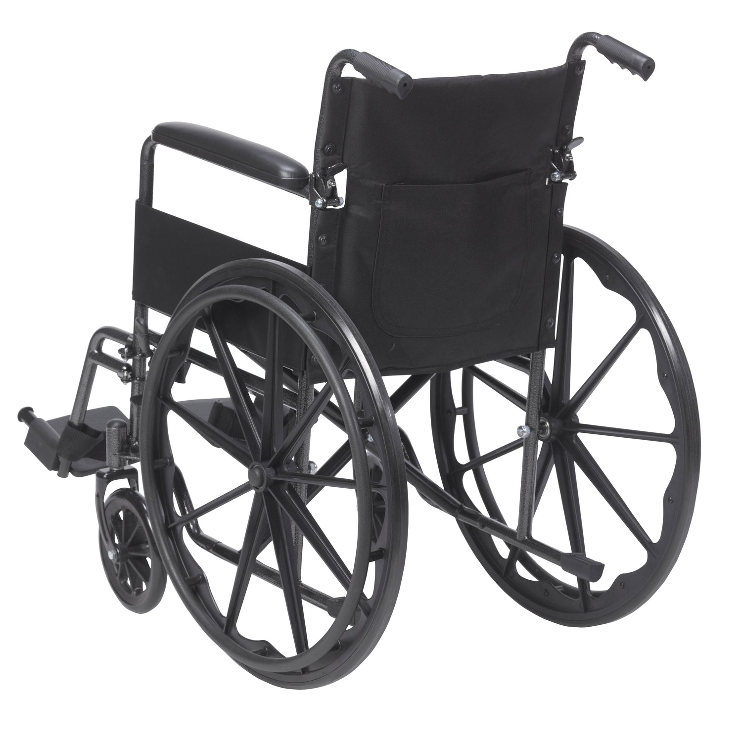 Silver Sport 1 Wheelchair with Full Arms and Swing away Removable Footrest - BeHope