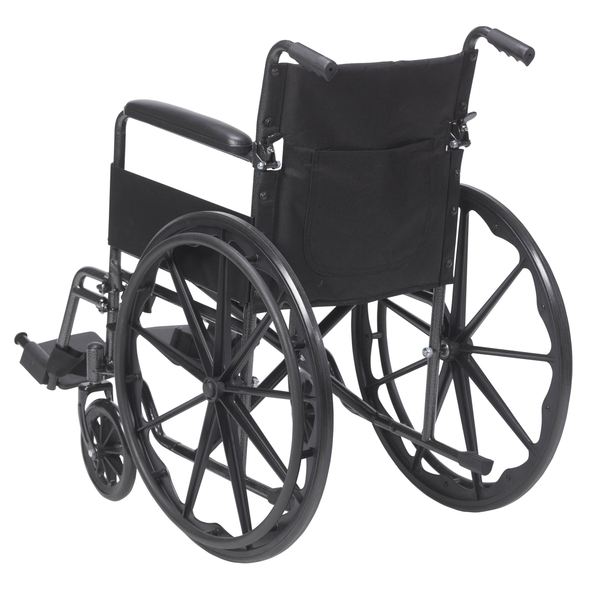 Silver Sport 1 Wheelchair with Full Arms and Swing away Removable Footrest - BeHope