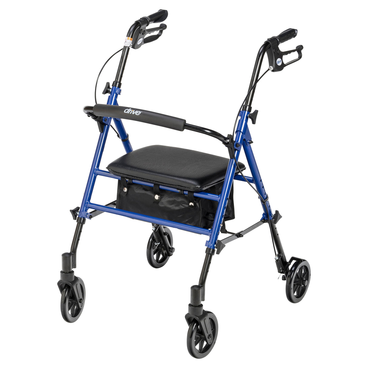 Adjustable Height Rollator Rolling Walker with 6" Wheels - BeHope