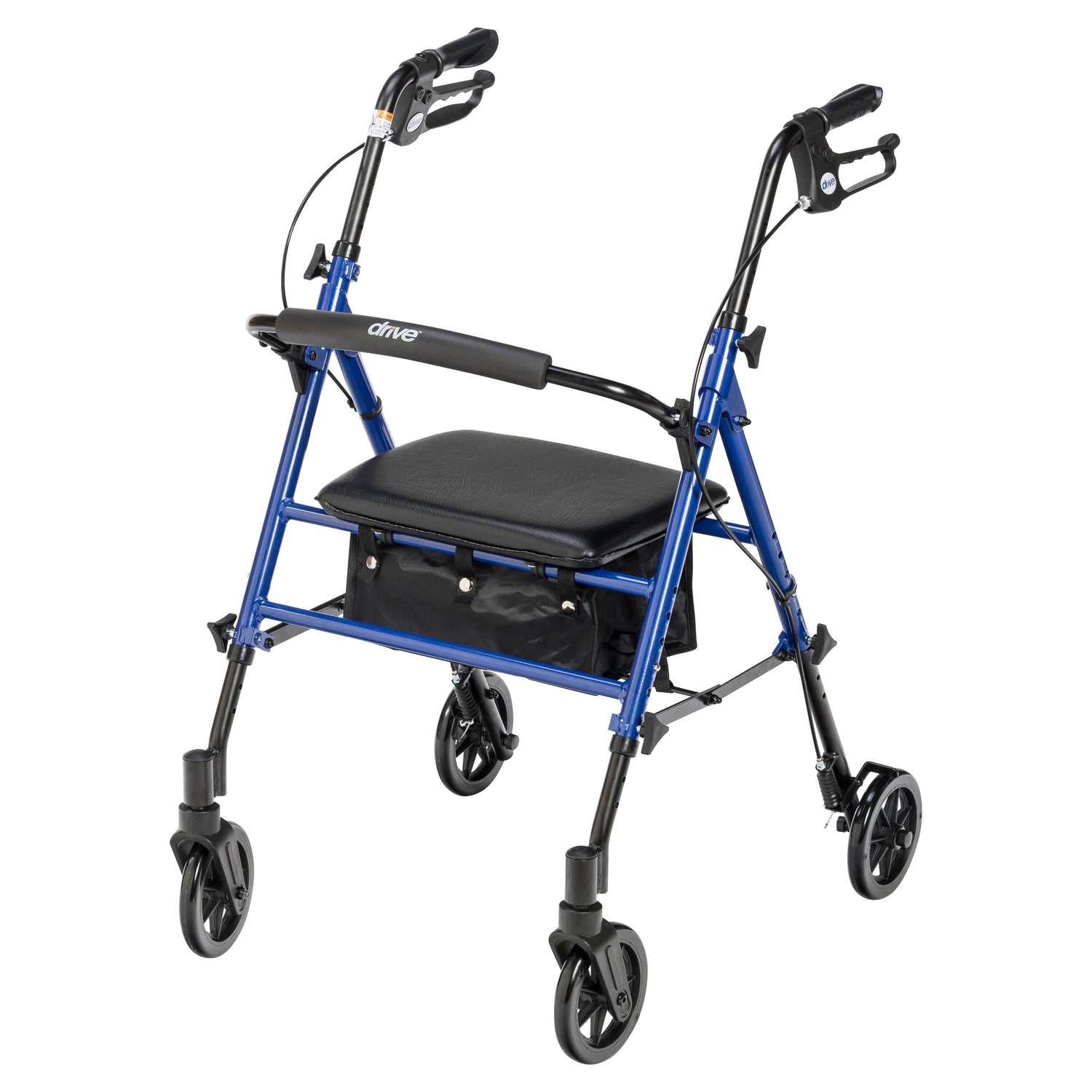 Adjustable Height Rollator Rolling Walker with 6" Wheels - BeHope